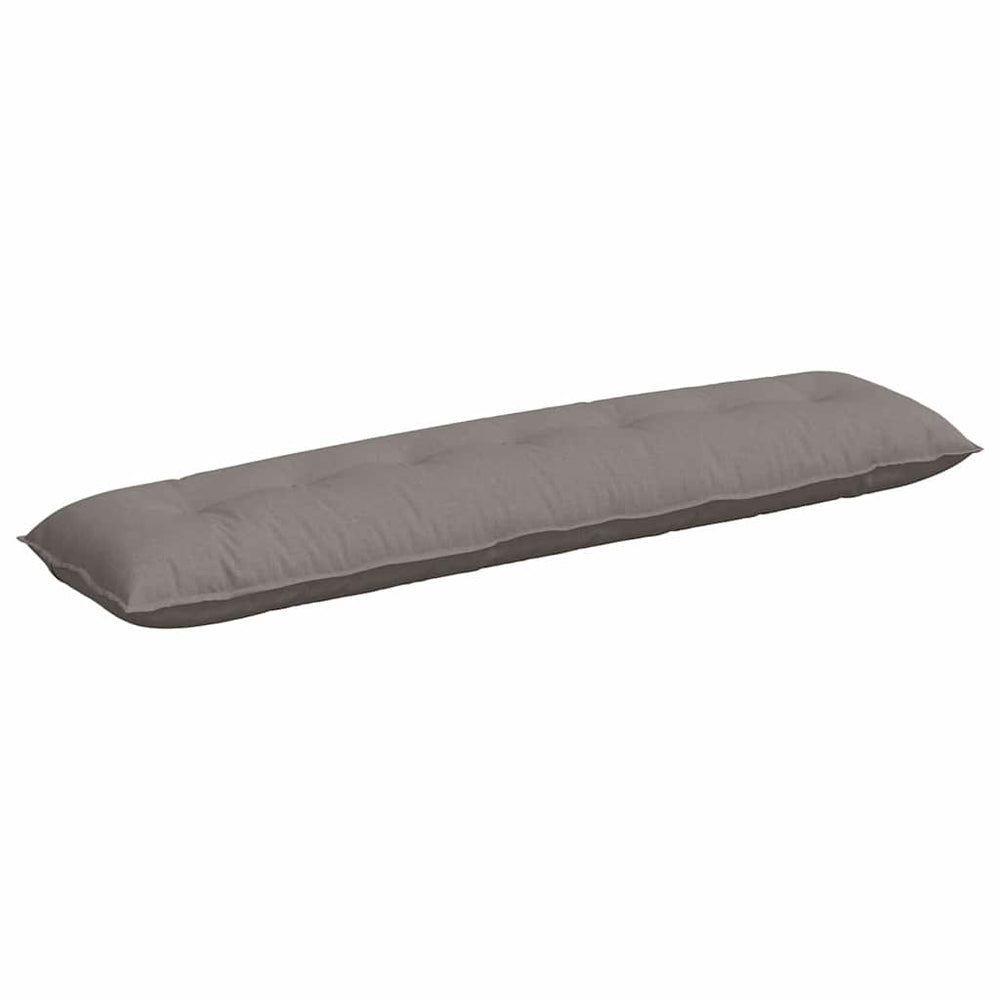 Vidaxl rugkussen taupe 200 x 19 x 50 cm stof