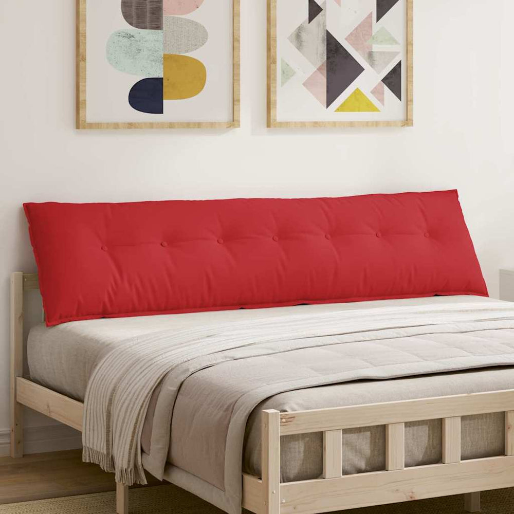Vidaxl rugkussen rood 200 x 19 x 50 cm stof
