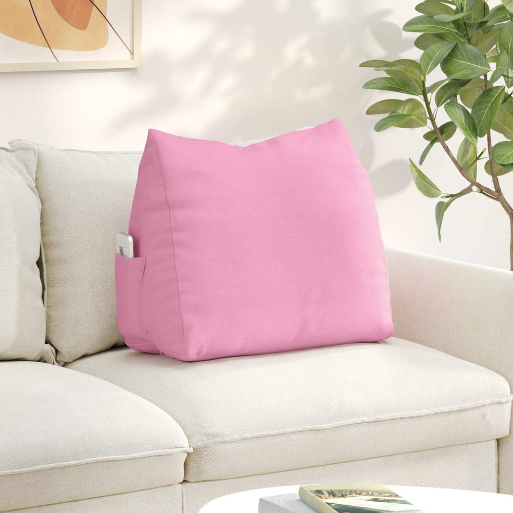 Vidaxl rugkussen roze 60 x 20 x 50 cm stof