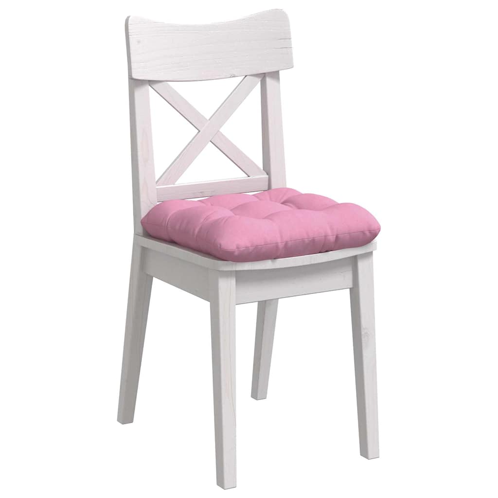 Vidaxl zitkussens 4 st stof roze 40 x 40 x 12 cm