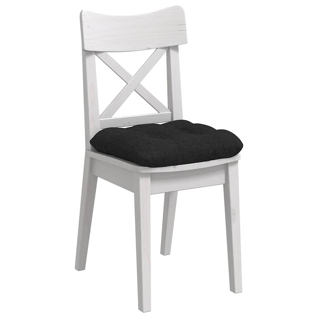 Vidaxl zitkussens 4 st stof zwart 45 x 45 x 12 cm