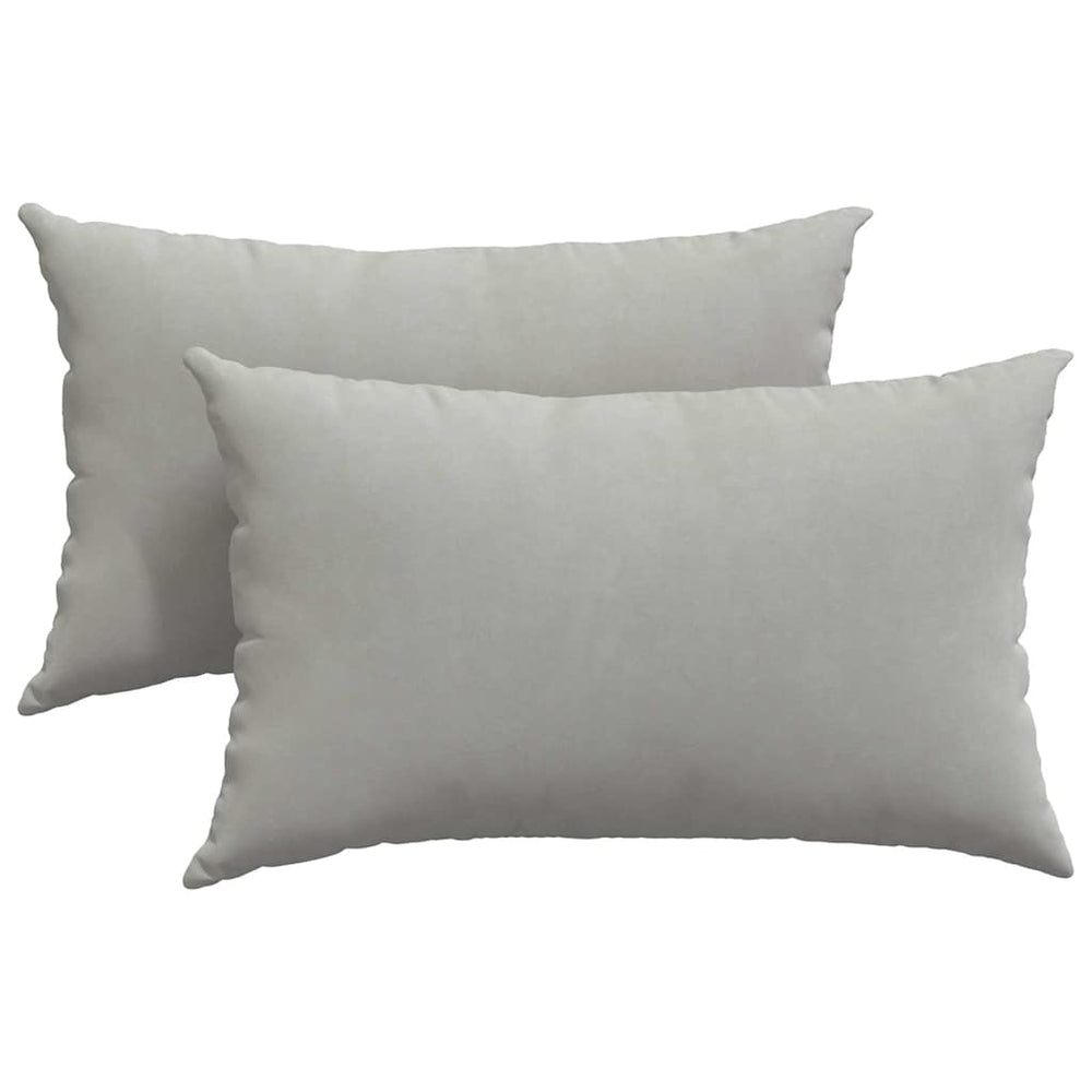 Vidaxl sofa kussens 2 stuks lichtgrijs 50 x 30 cm stof