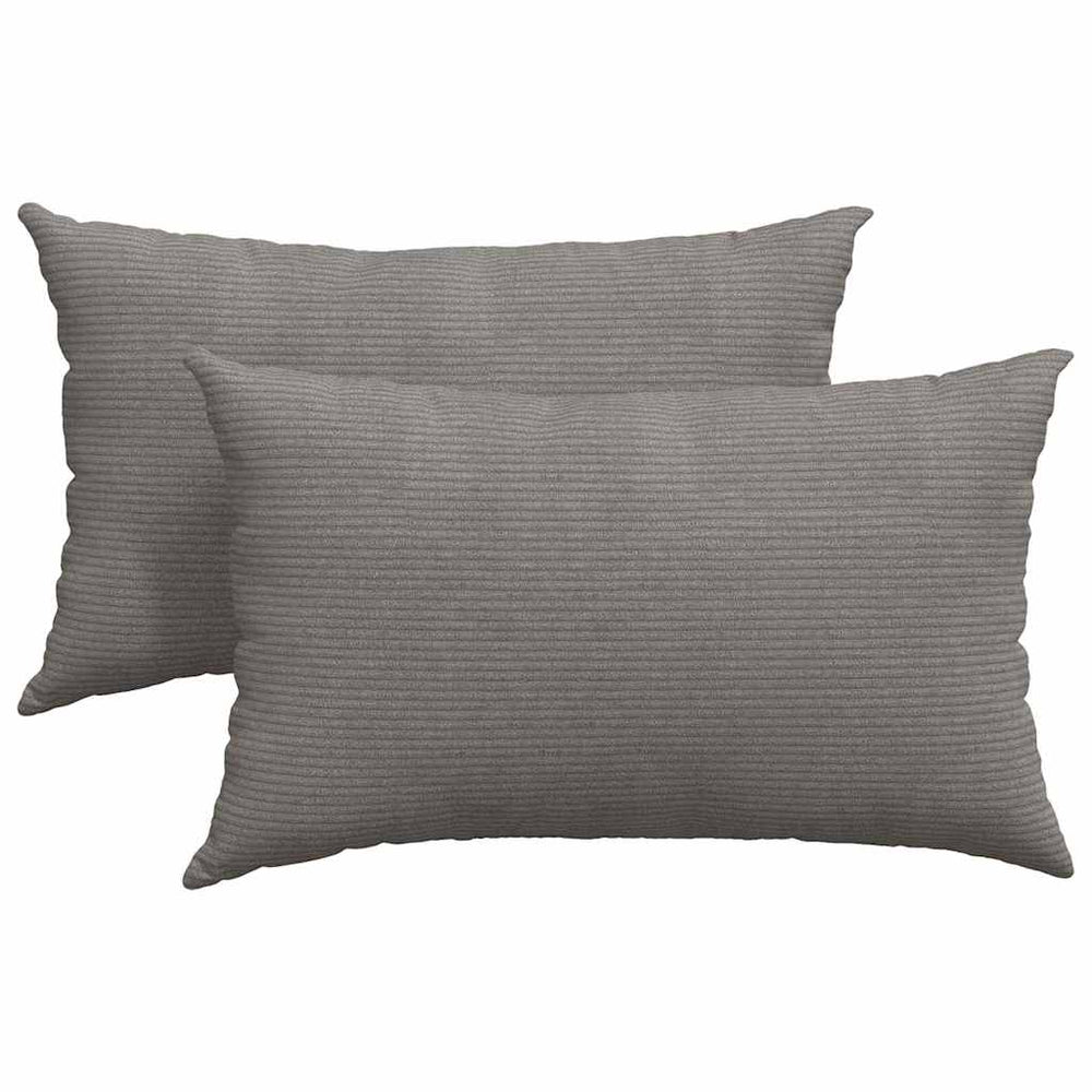 Vidaxl sofa kussens 2 stuks lichtgrijs 50 x 30 cm cordstof