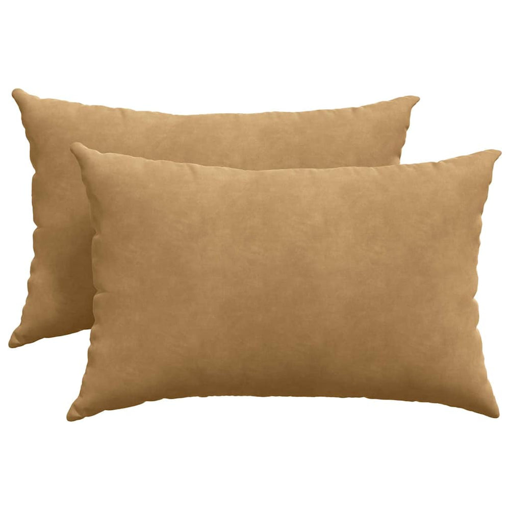 Vidaxl sofa kussens 2 stuks bruin 60 x 40 cm cordstof