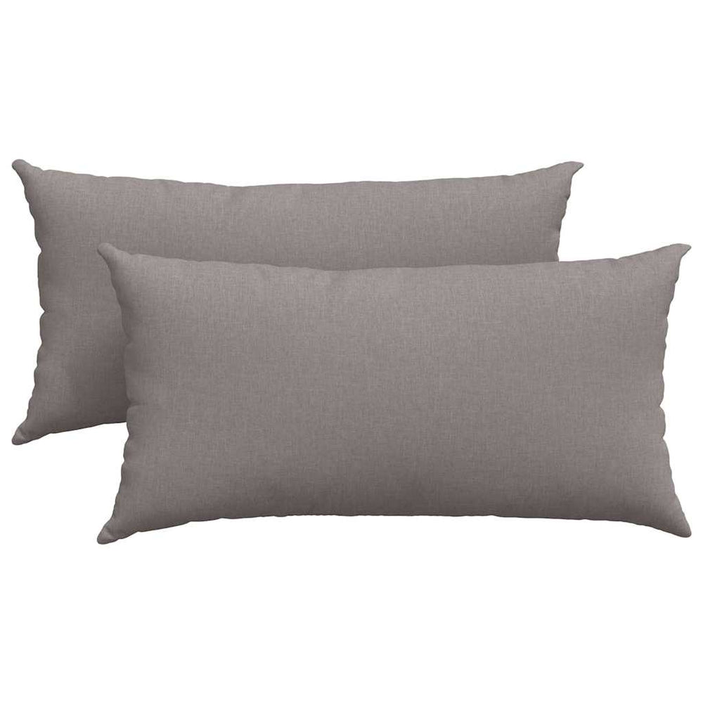 Vidaxl sofa kussens 2 pcs taupe 80 x 40 cm stof