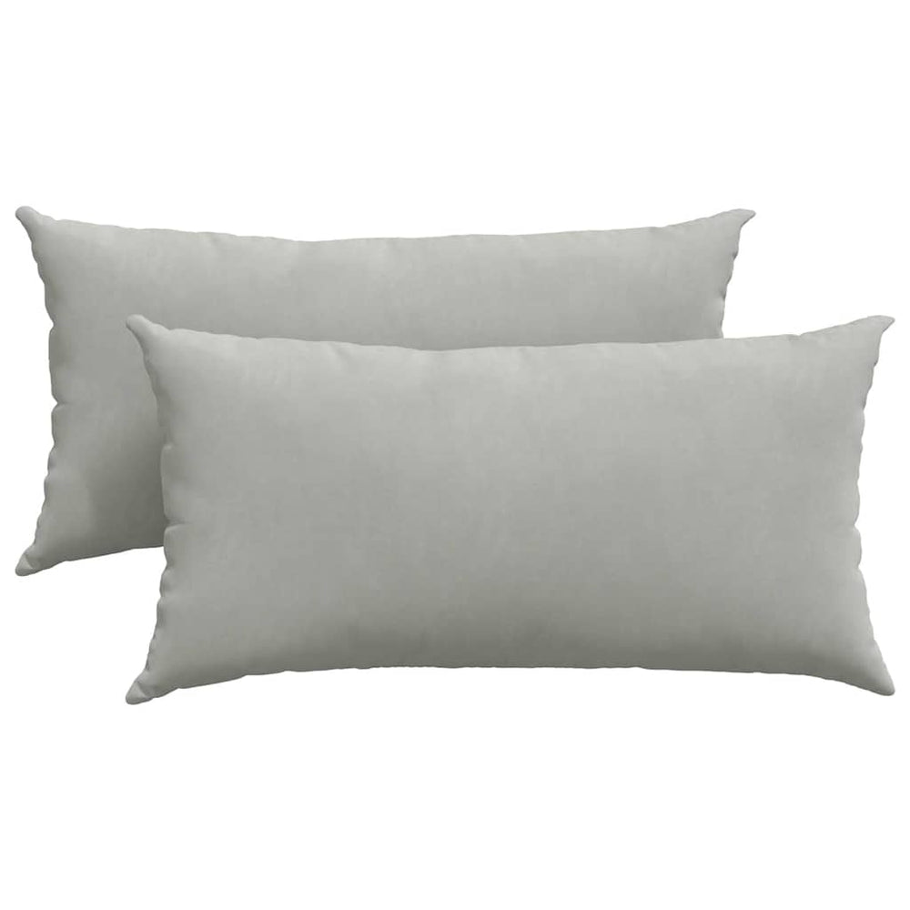 Vidaxl sofa kussens 2 stuks lichtgrijs 80 x 40 cm stof