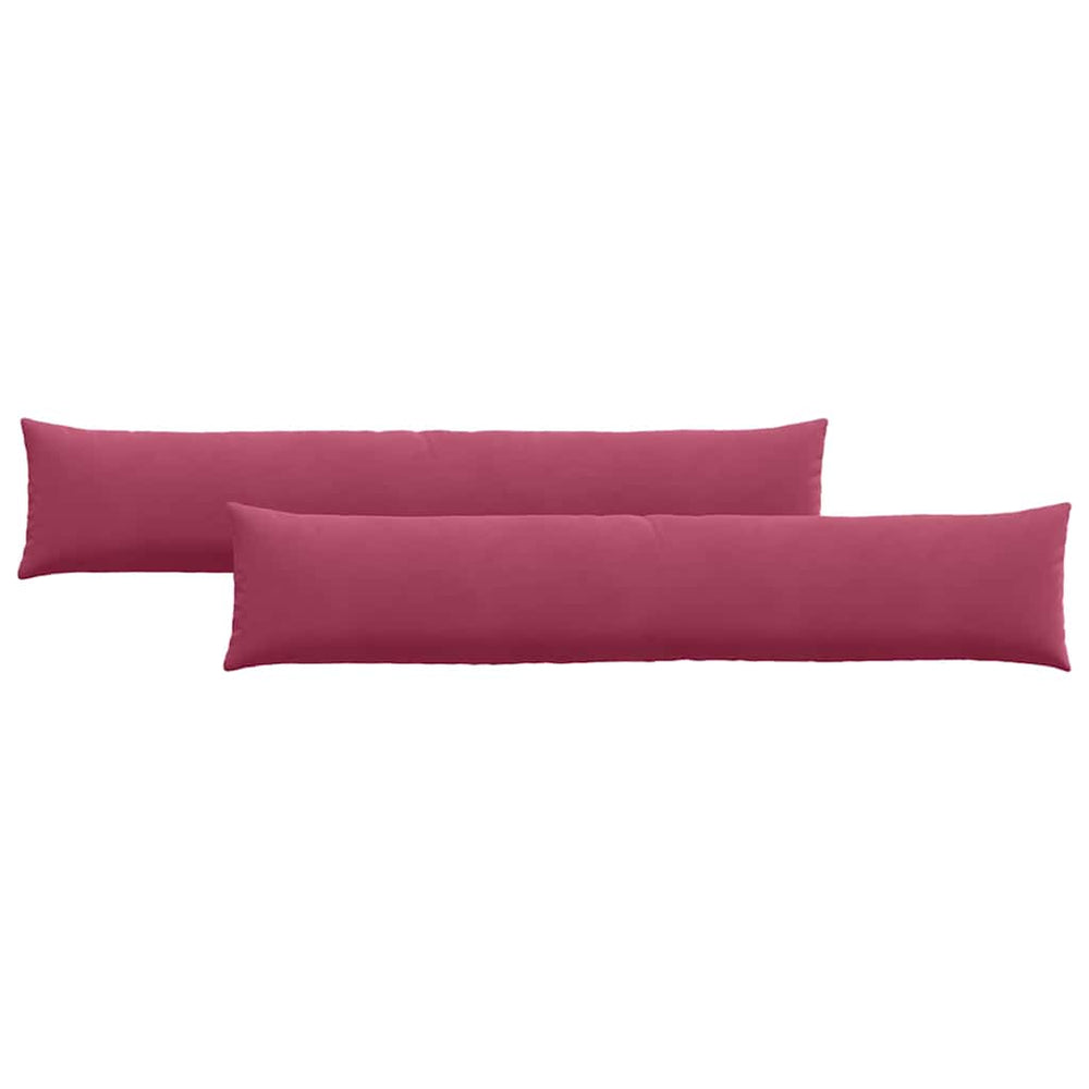 Vidaxl sofa kussens 2 stuks wijnrood 200 x 40 cm cordstof