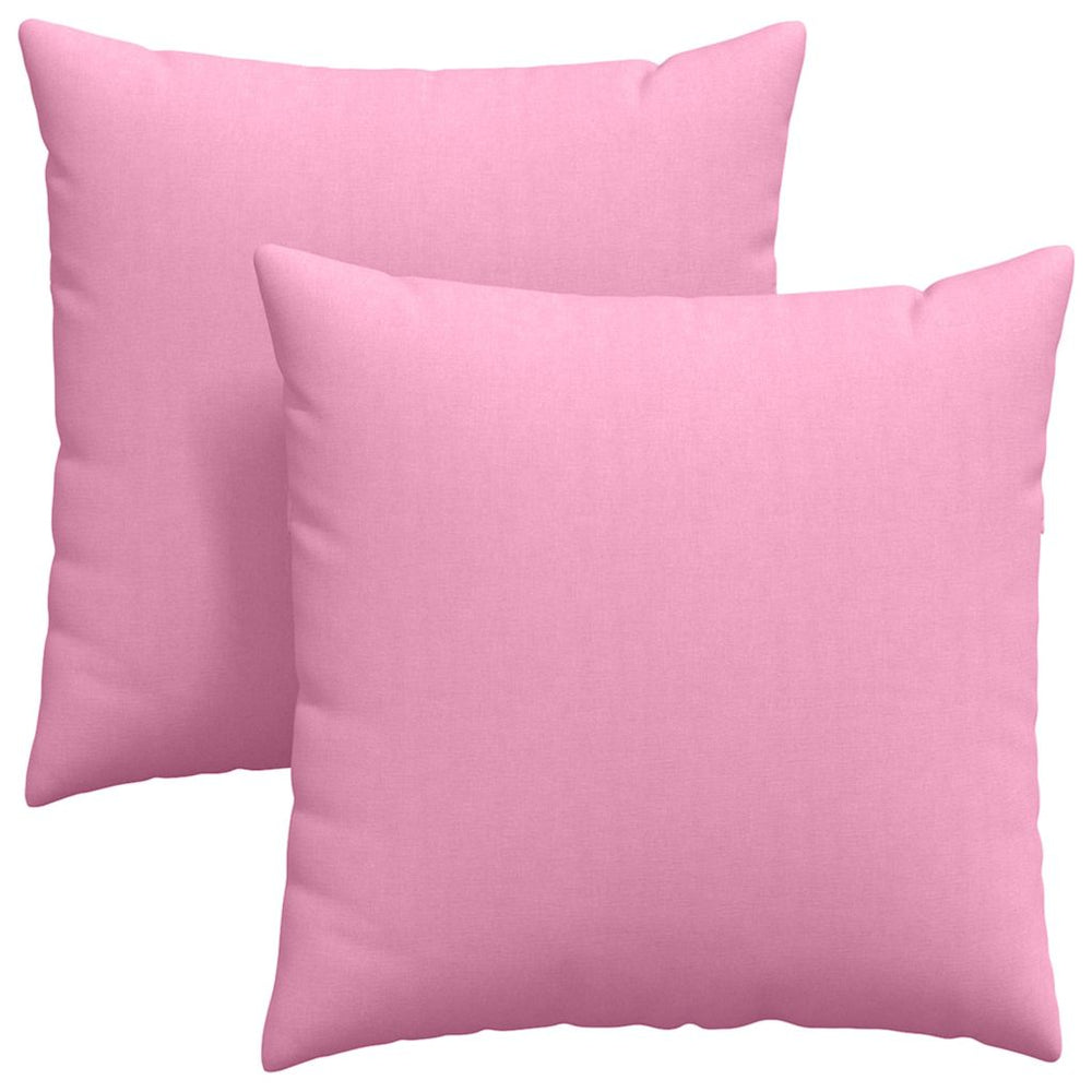 Vidaxl sofa kussens 2 pcs roze 60 x 60 cm stof