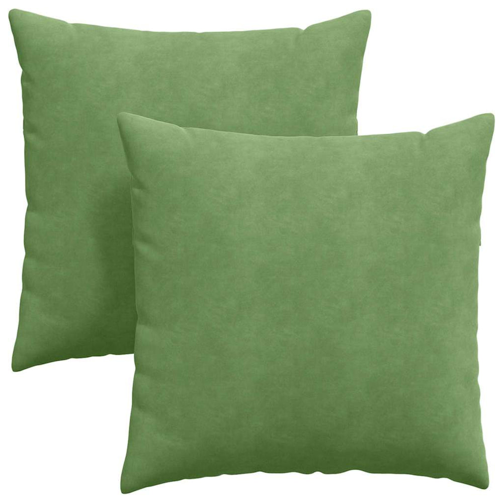 Vidaxl sofa kussens 2 stuks lichtgroen 80 x 80 cm cordstof