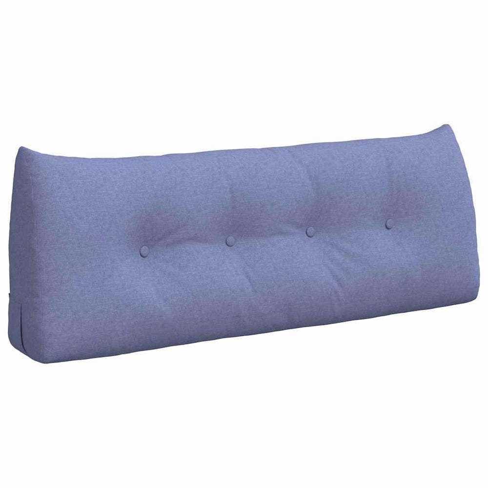 Vidaxl rugkussen jeans blauw 120 x 24 x 50 cm stof