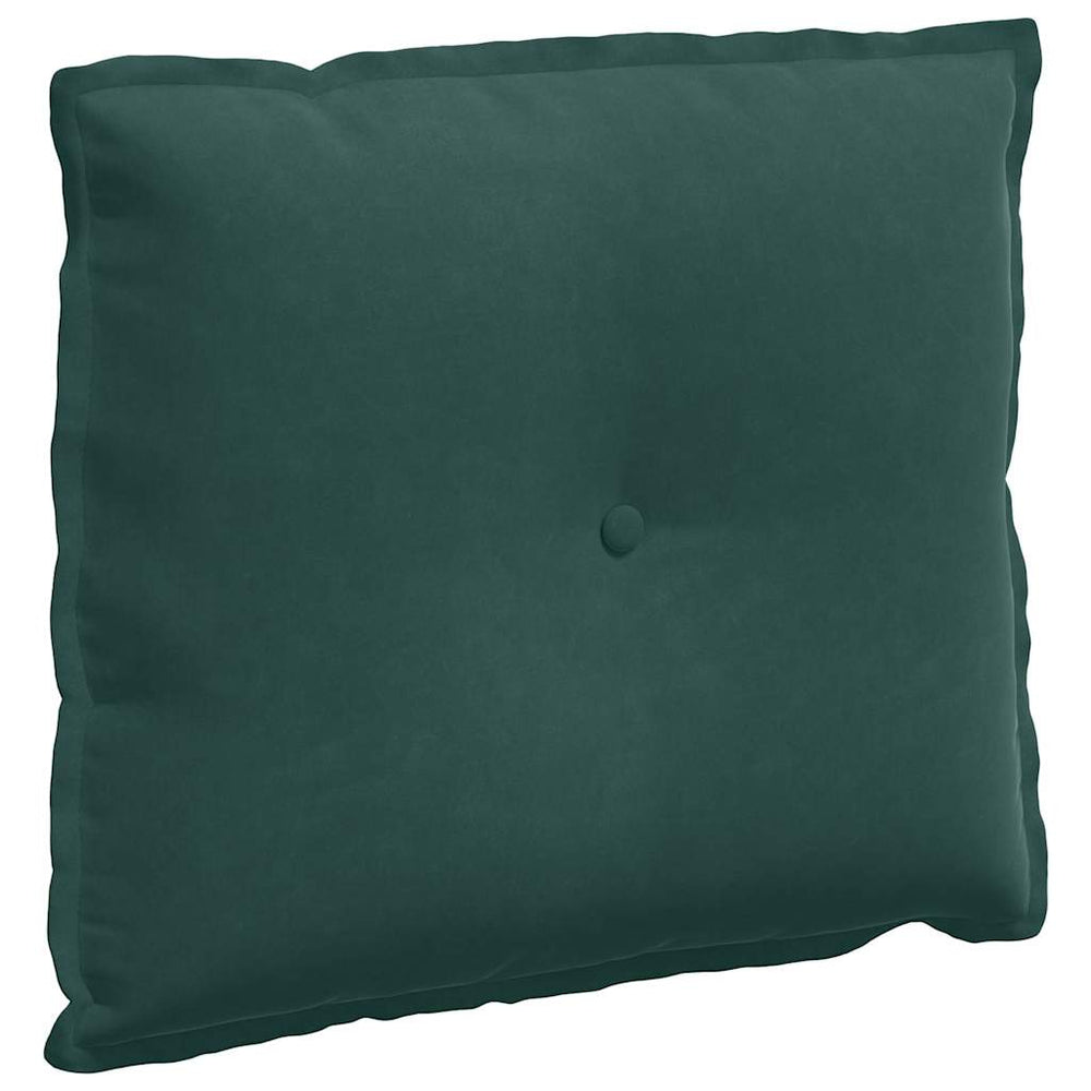 Vidaxl rugkussen donkergroen 60 x 50 cm cordstof