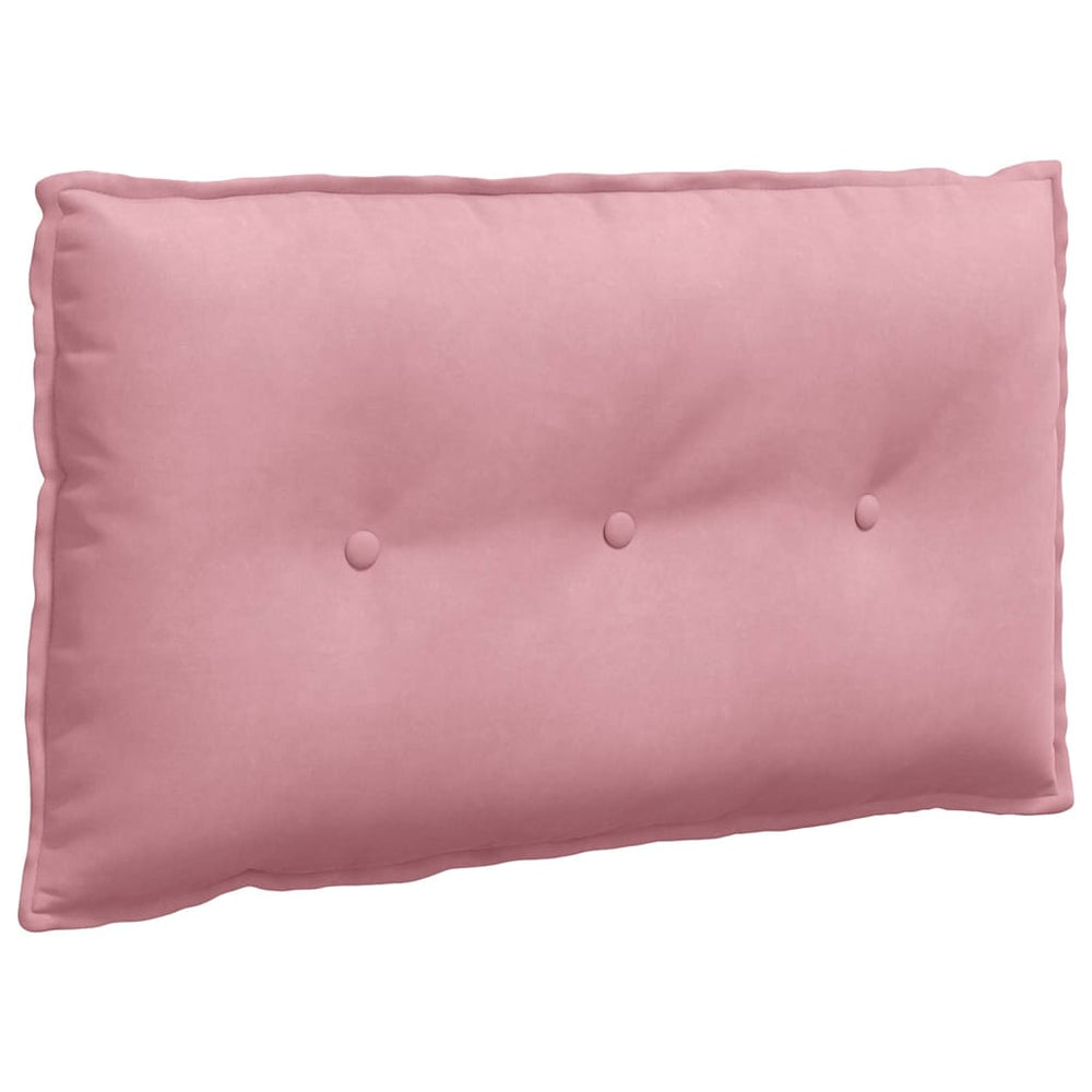 Vidaxl rugkussen roze 80 x 50 cm cordstof