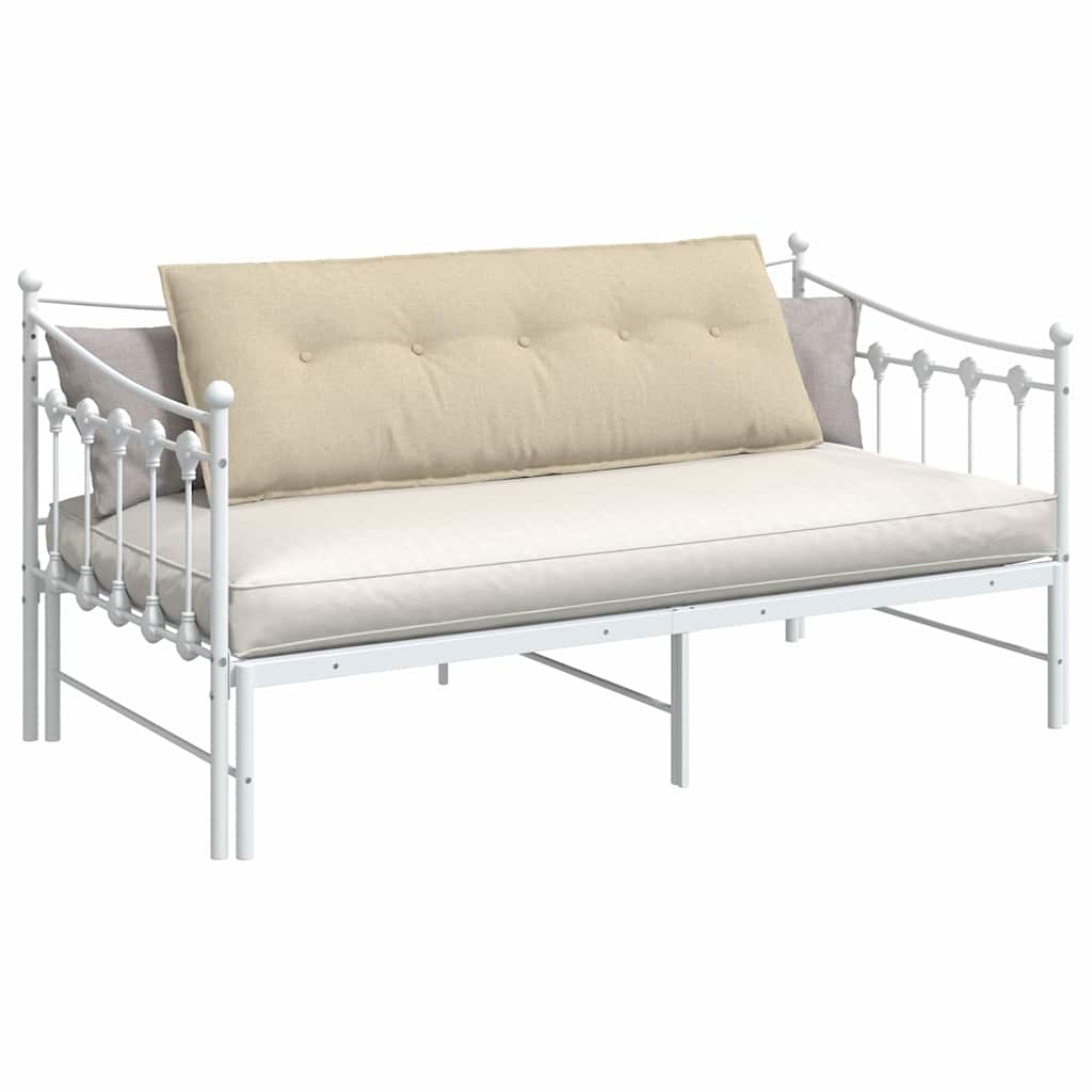 Vidaxl rugkussen crème 140 x 19 x 50 cm stof