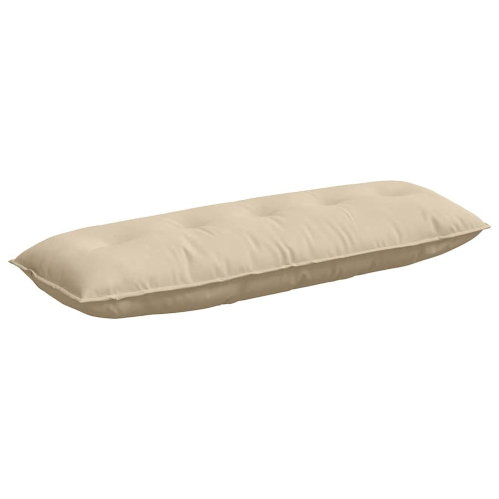 Vidaxl rugkussen crème 140 x 50 cm microvezel stof
