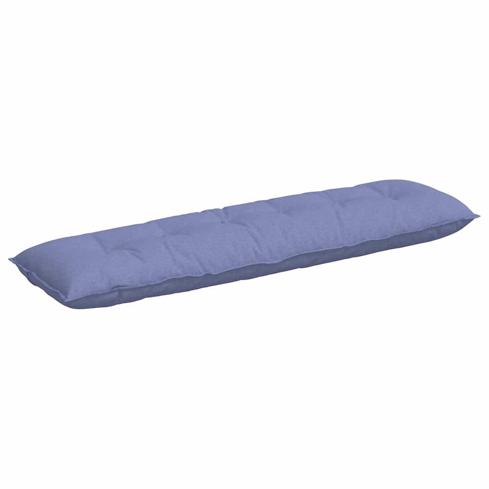 Vidaxl rugkussen jeans blauw 180 x 19 x 50 cm stof