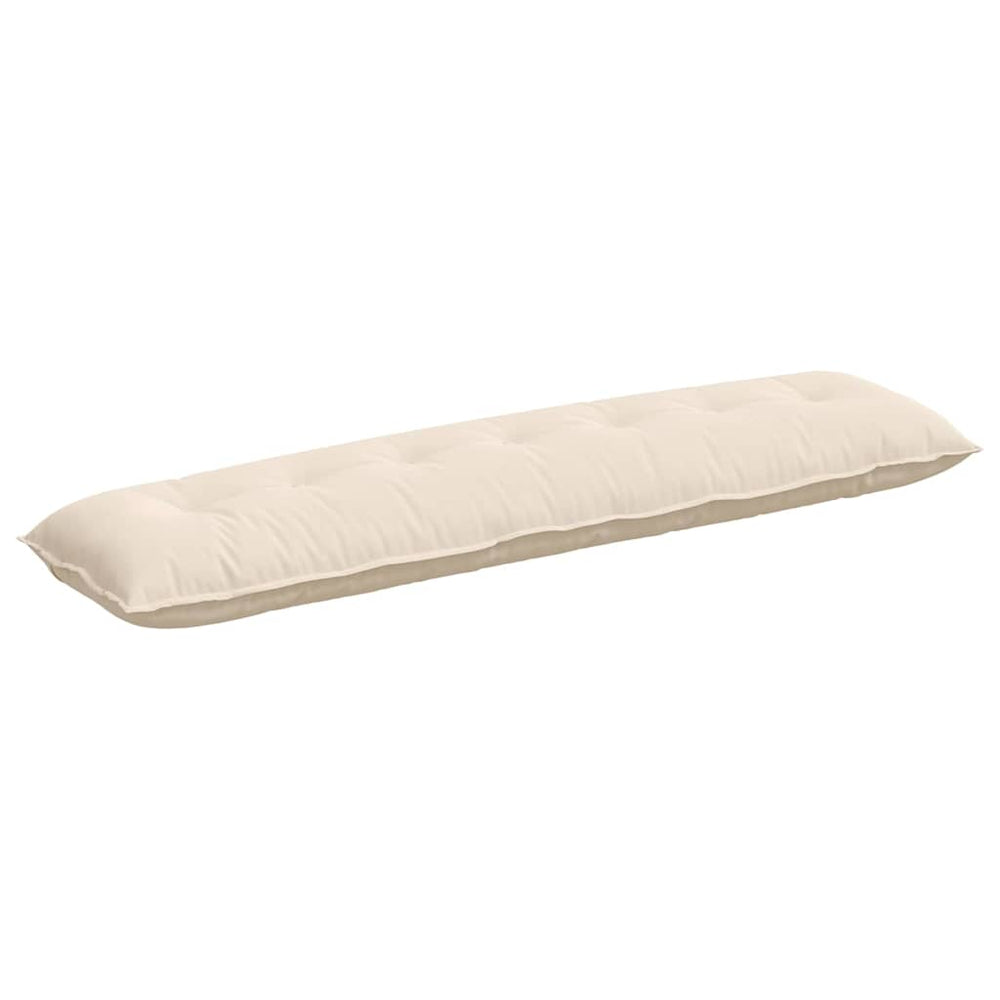 Vidaxl rugkussen beige 200 x 50 cm microvezel stof