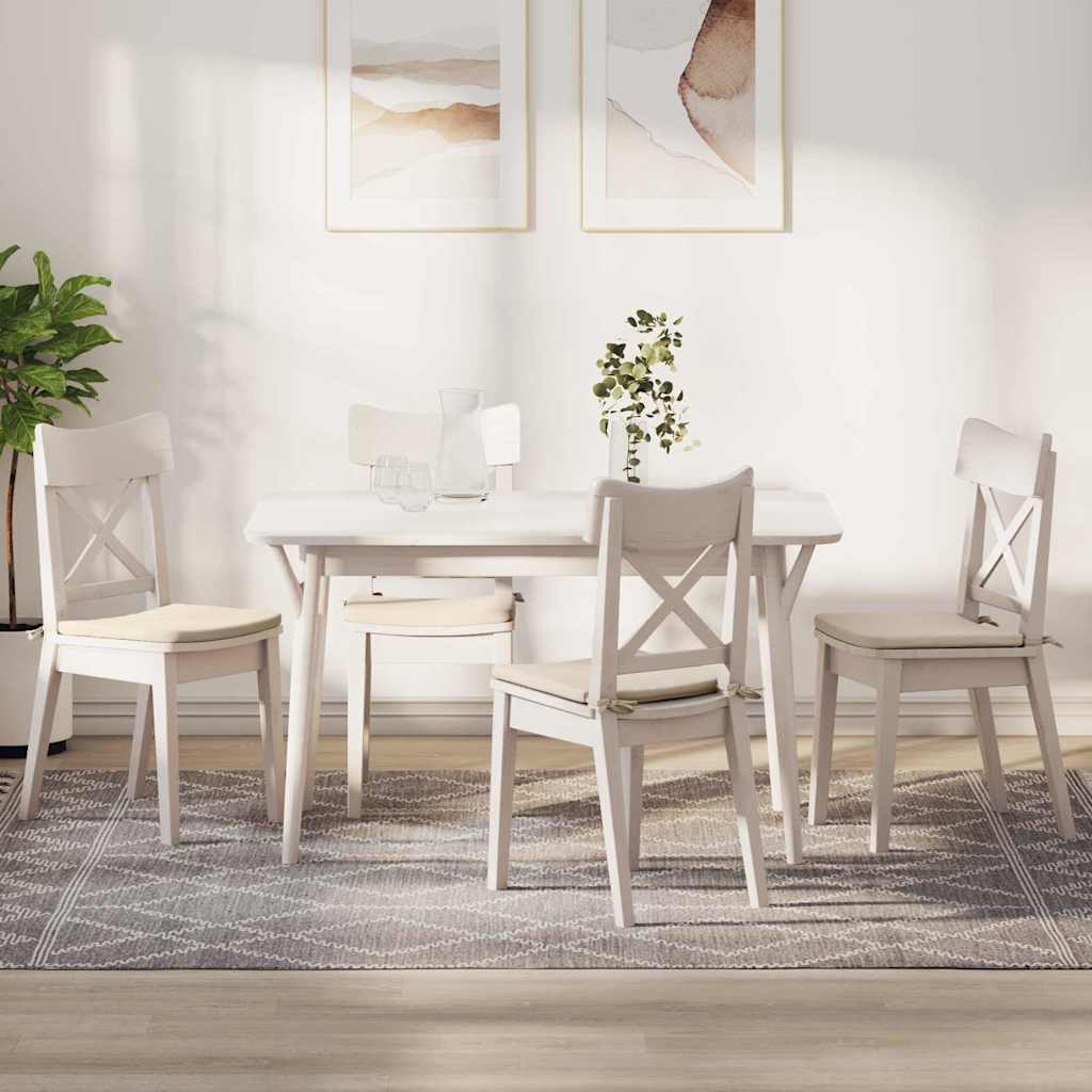 Vidaxl zitkussens 4 st microvezel stof beige 40 x 40 x 3 cm
