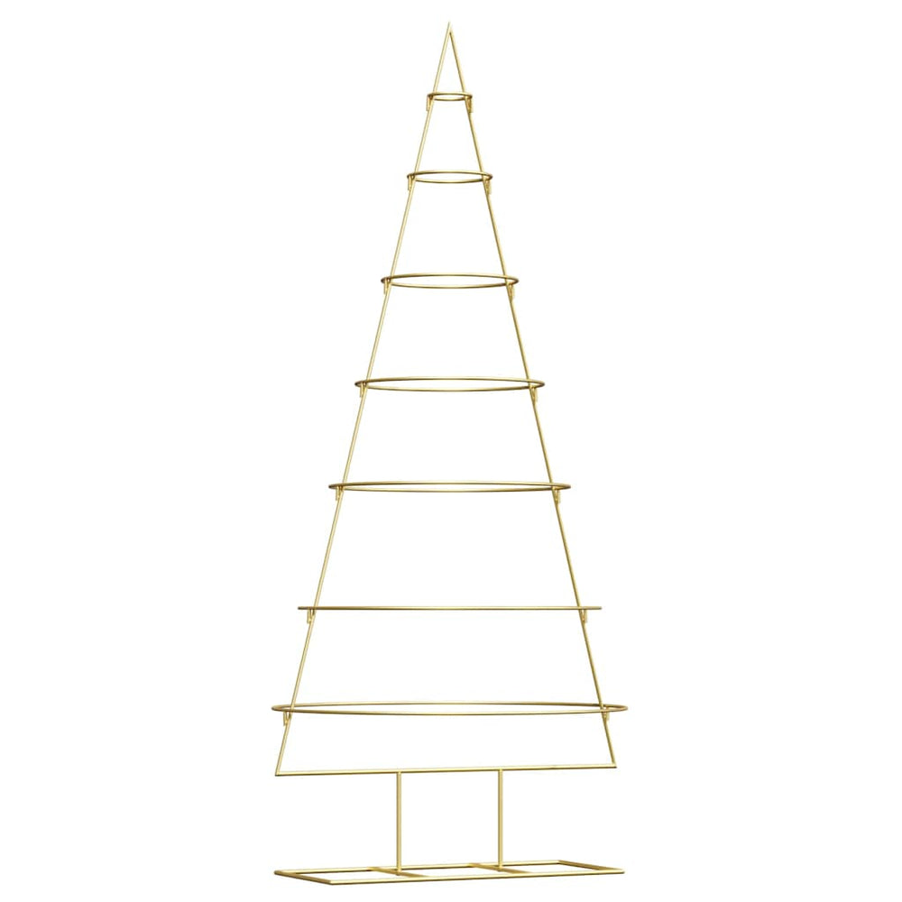Vidaxl metalen kerstboom met standaard goud 180 cm poedergecoat staal