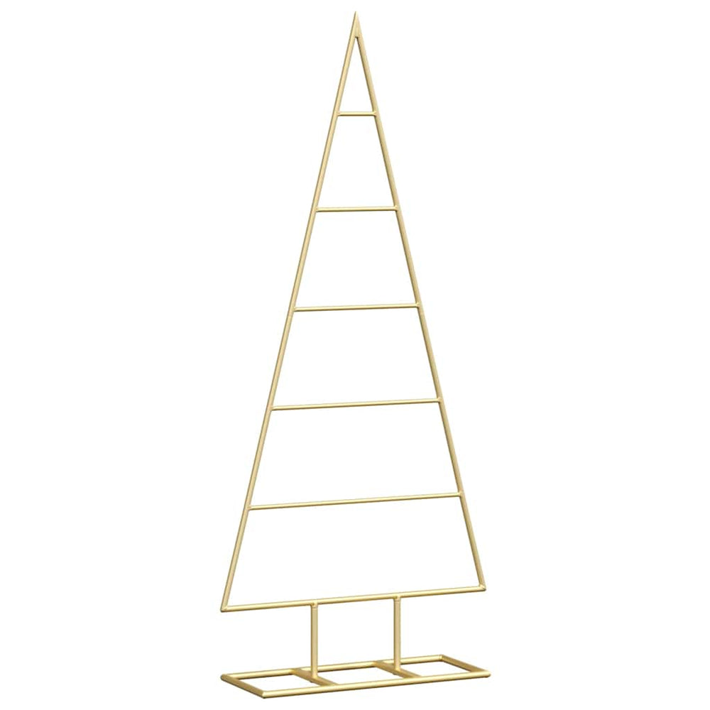 Vidaxl metalen kerstboom met standaard goud 90 cm poedergecoat staal