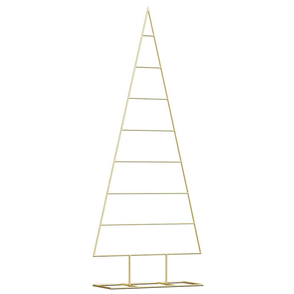 Vidaxl metalen kerstboom met standaard goud 150 cm poedergecoat staal