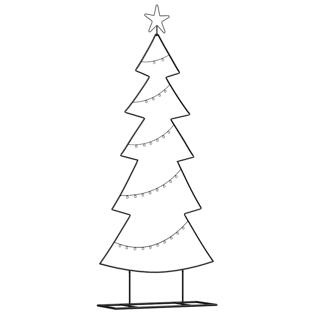 Vidaxl metalen kerstboom met standaard zwart 150 cm staal