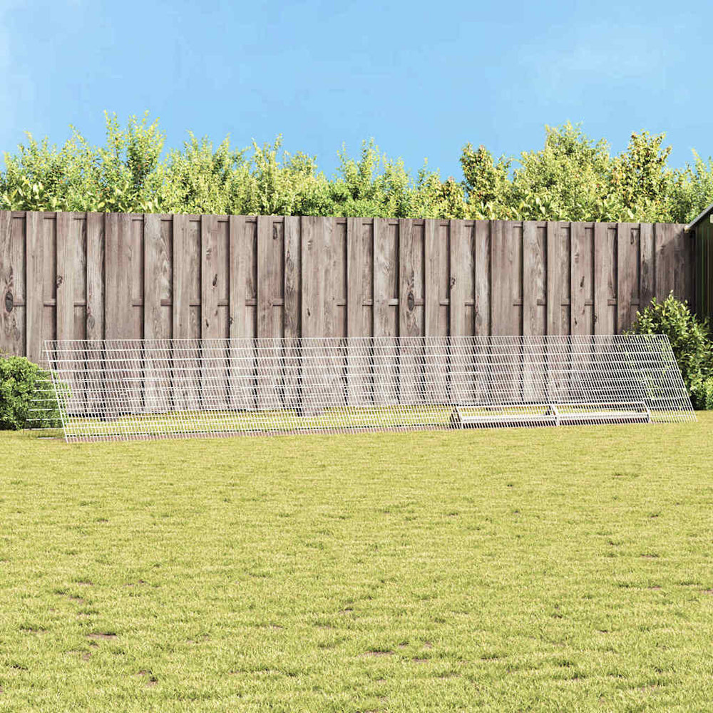 Vidaxl kippenhok zilver 650 x 100 x 85 cm gegalvaniseerd staal