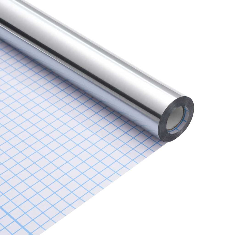 Vidaxl meubelsticker zilver 90 x 500 cm kunststof
