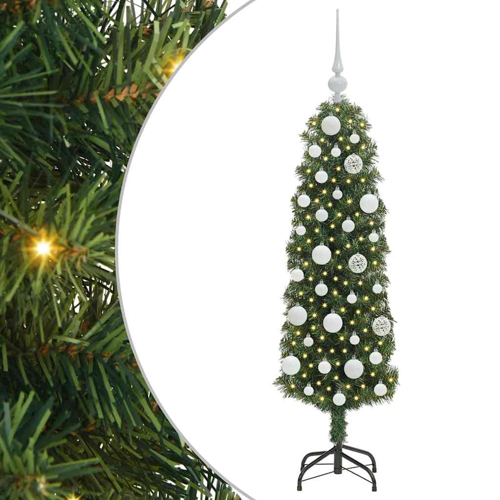 Vidaxl kunstkerstboom groen 120 cm pvc en staal en kunststof