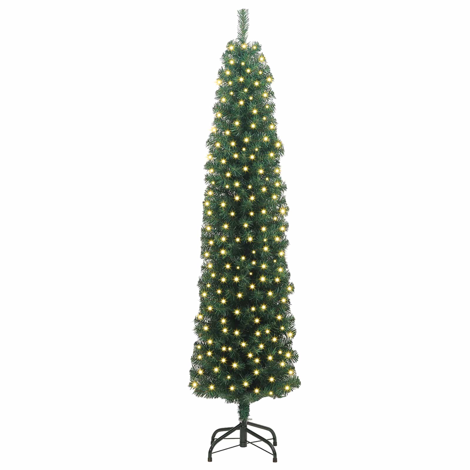 Vidaxl kunstkerstboom groen 180 cm pvc en staal en kunststof