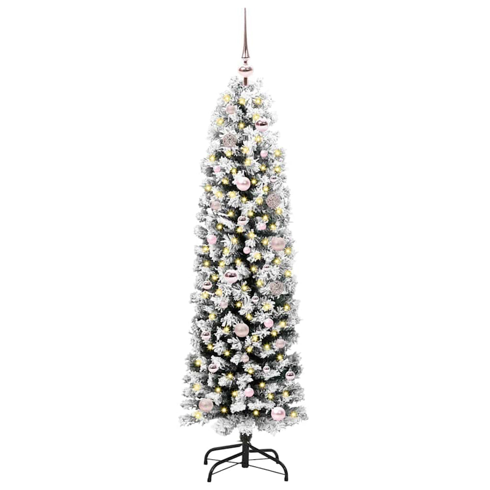 Vidaxl kunstkerstboom groen 150 cm pvc en staal en kunststof