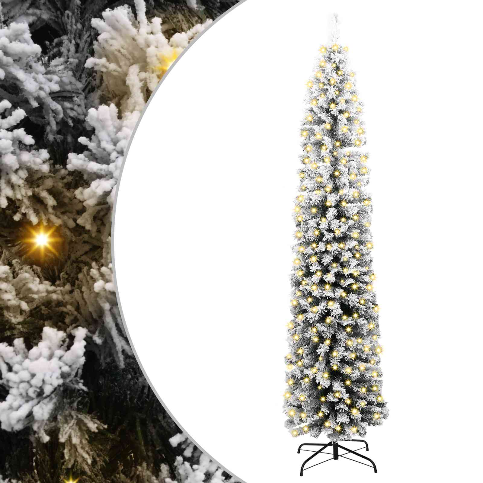 Vidaxl kunstkerstboom groen 180 cm pvc en staal en kunststof