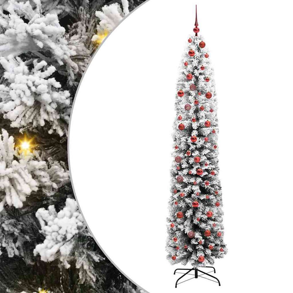 Vidaxl kunstkerstboom groen 210 cm pvc en staal en kunststof