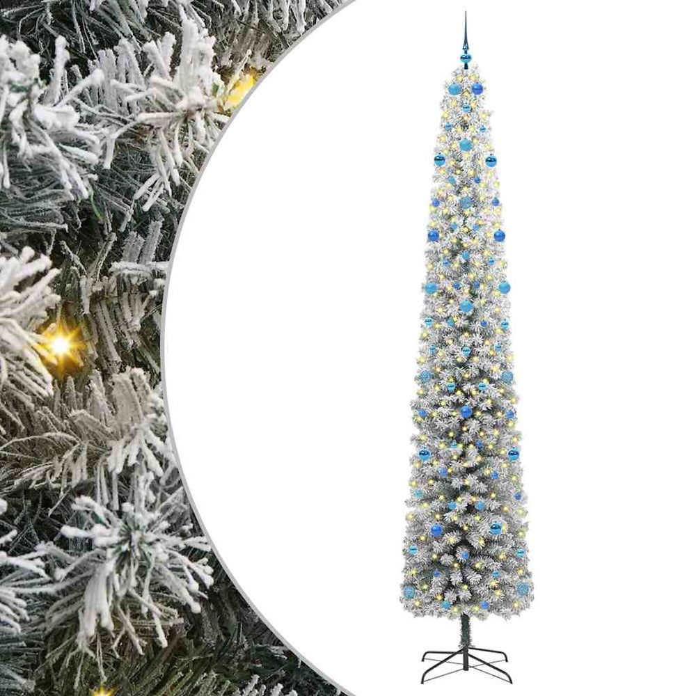 Vidaxl kunstkerstboom groen 300 cm pvc en staal en kunststof