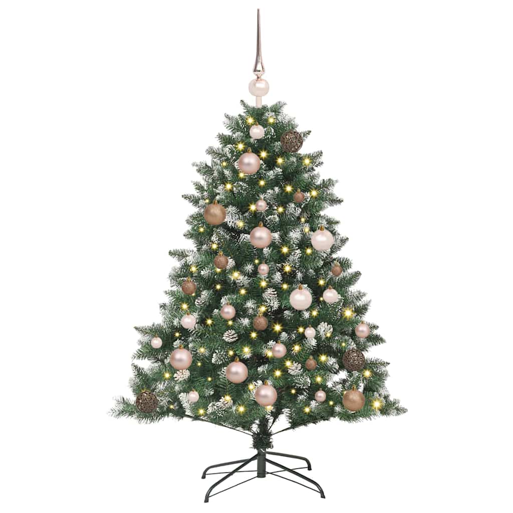 Vidaxl kunstkerstboom groen 120 cm pvc en plastic en staal
