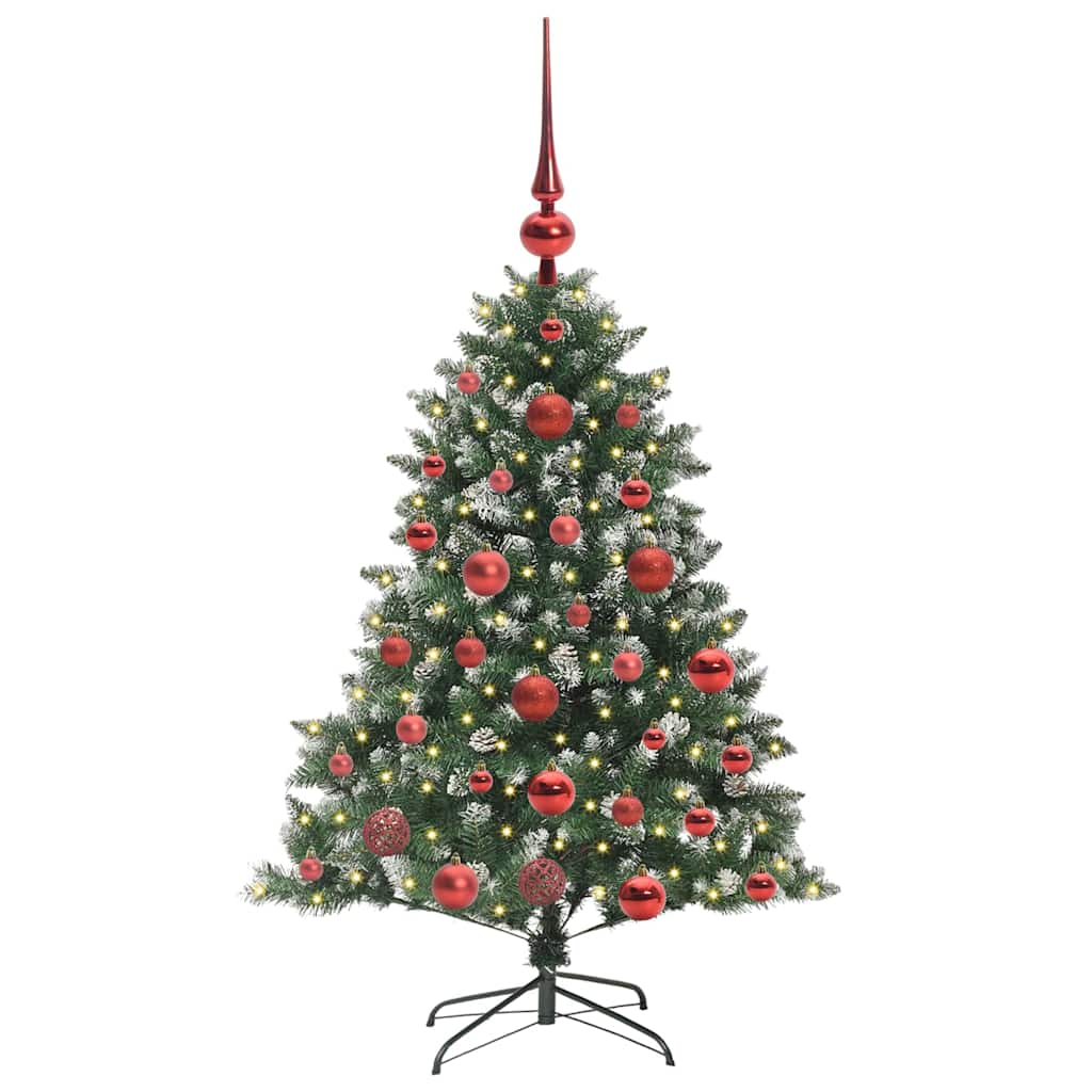 Vidaxl kunstkerstboom met 150 led groen 120 cm pvc en plastic en staal