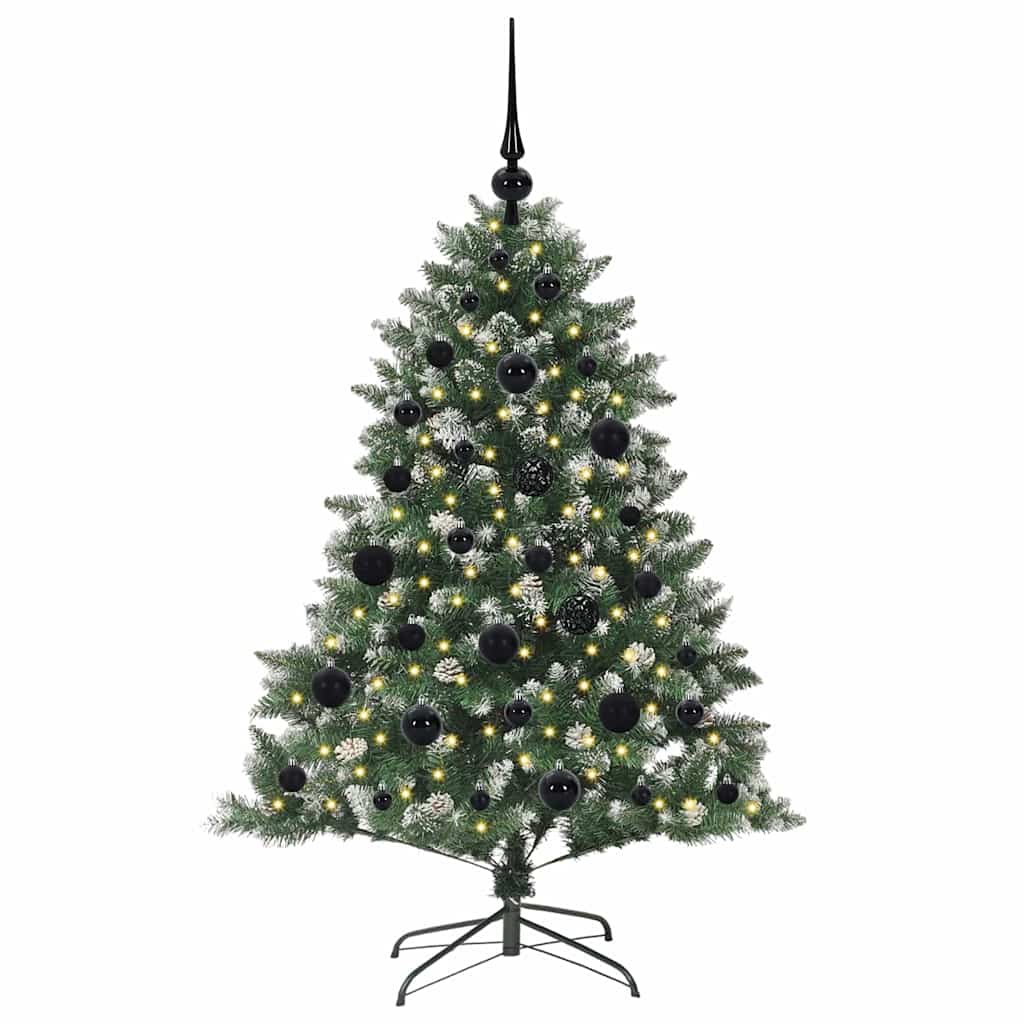 Vidaxl kunstkerstboom met 150 led groen 120 cm pvc en plastic en staal