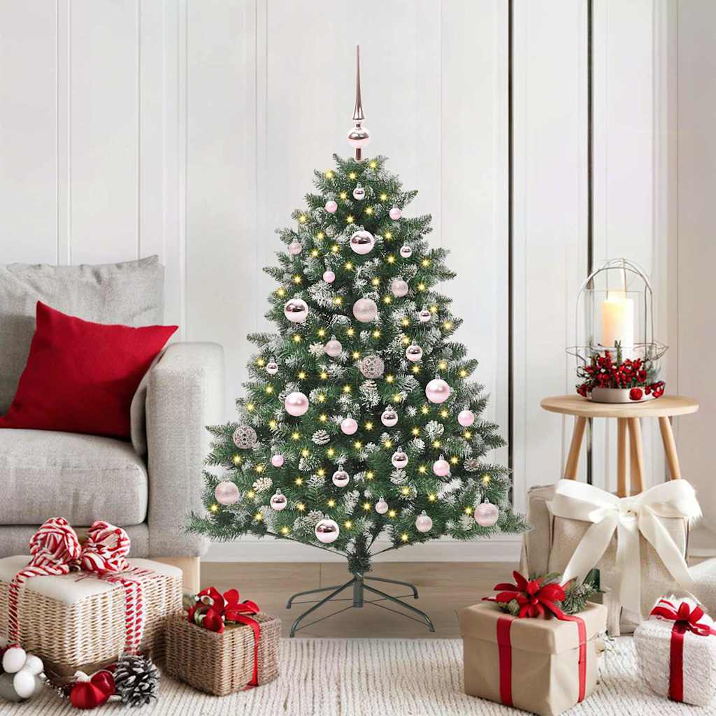 Vidaxl kunstkerstboom met 150 led groen 120 cm pvc en plastic en staal