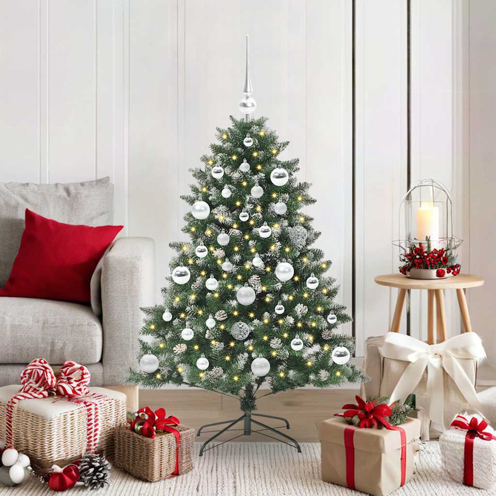 Vidaxl kunstkerstboom met 150 led groen 120 cm pvc en plastic en staal