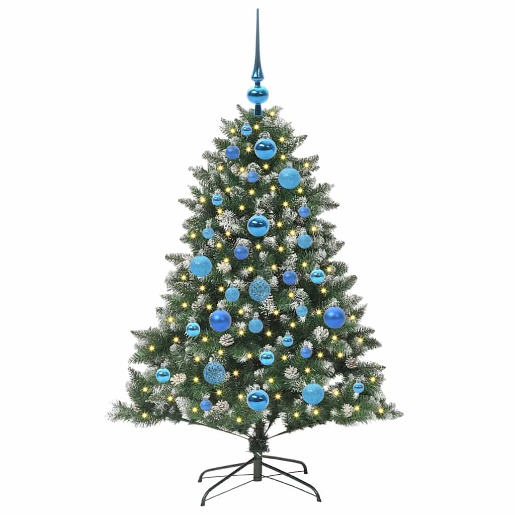 Vidaxl kunstkerstboom met 150 led groen 120 cm pvc en plastic en staal