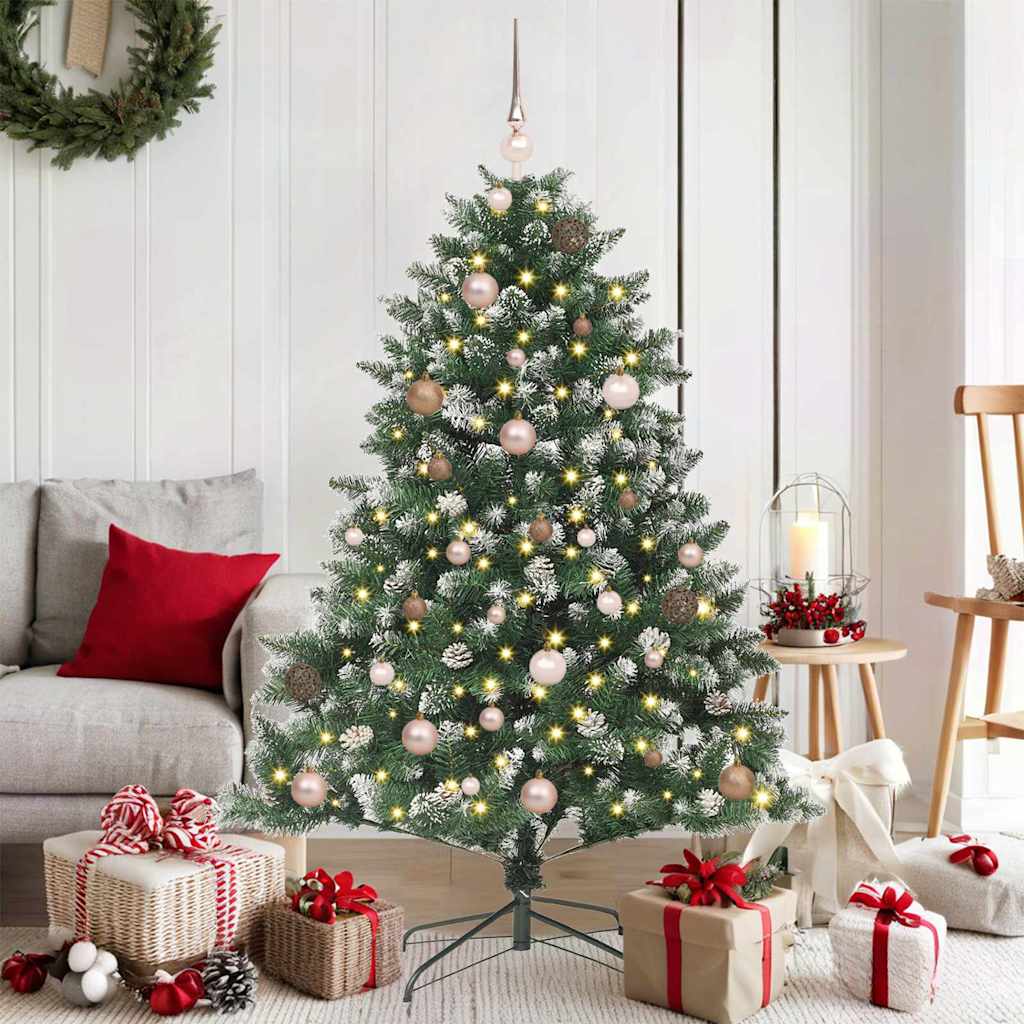 Vidaxl kunstkerstboom groen 150 cm pvc en plastic en staal