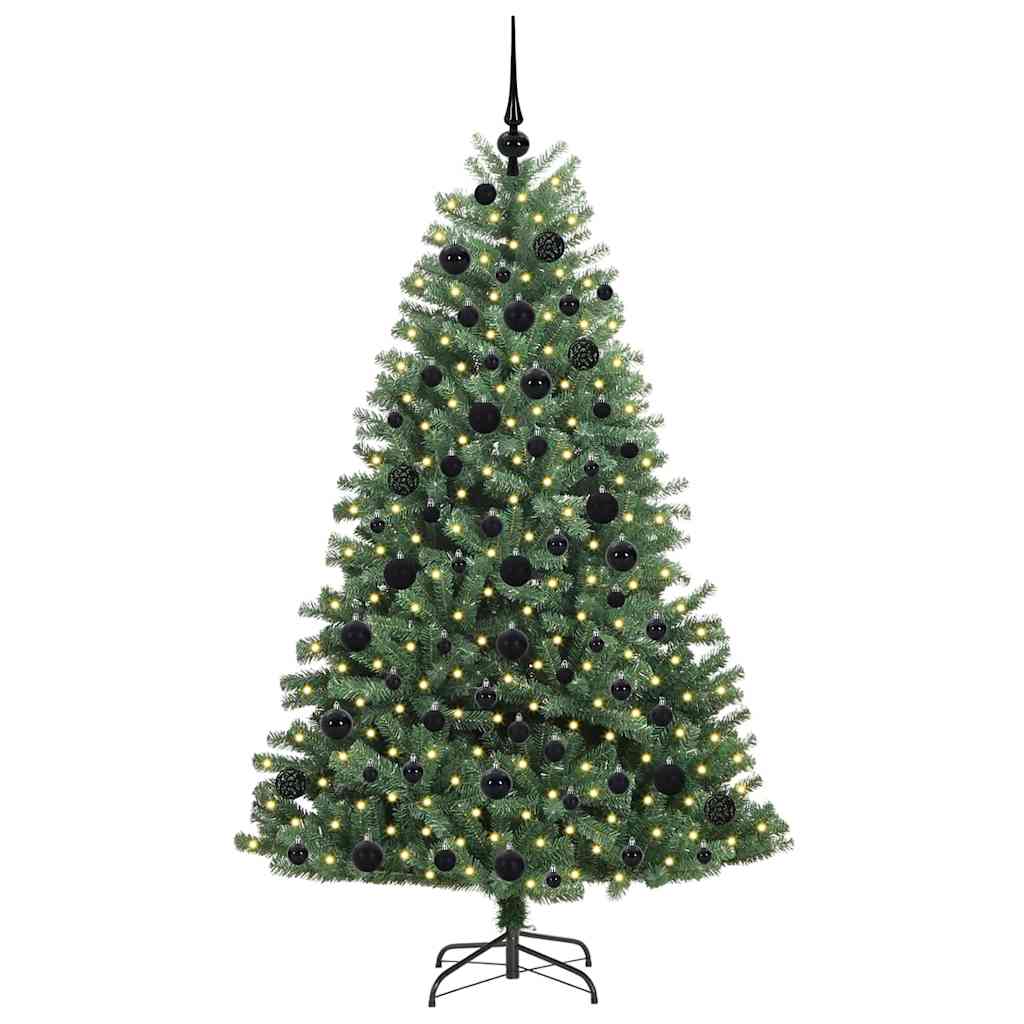 Vidaxl kunstmatige inklapbare kerstboom groen 180 cm pvc en metaal