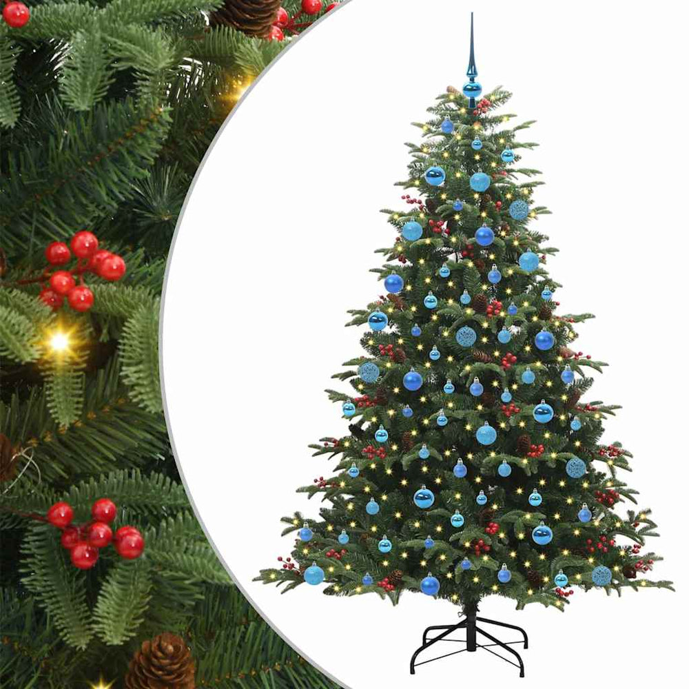 Vidaxl kunstkerstboom groen 180 cm pvc en metaal en plastic