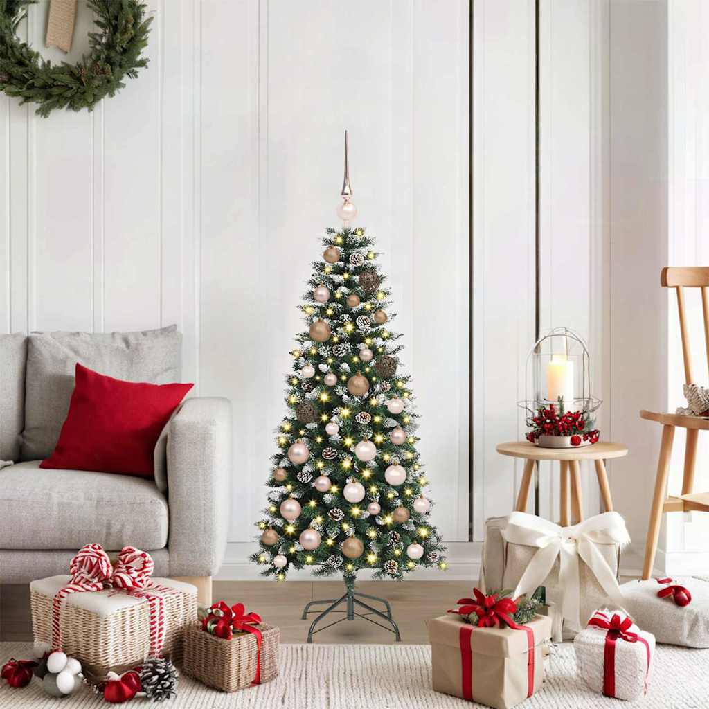 Vidaxl kunstkerstboom groen 120 cm pvc en plastic en staal