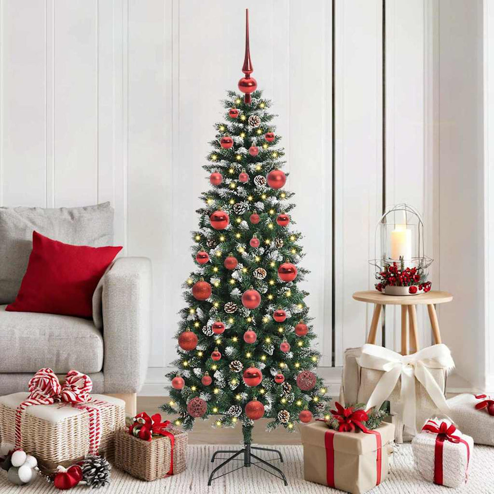 Vidaxl kunstkerstboom met 150 led groen 150 cm pvc en plastic en staal