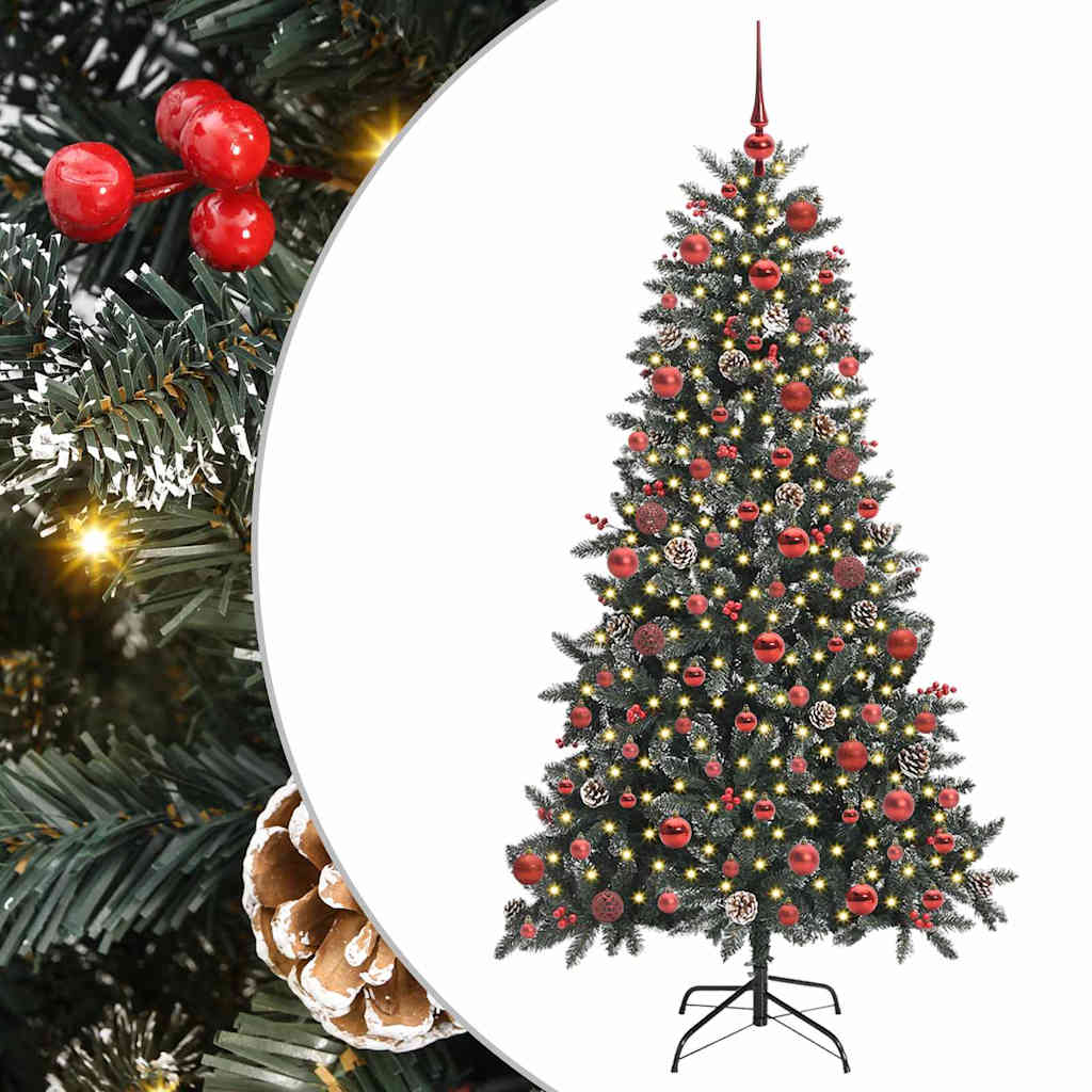 Vidaxl kunstkerstboom groen 180 cm pvc en plastic en staal