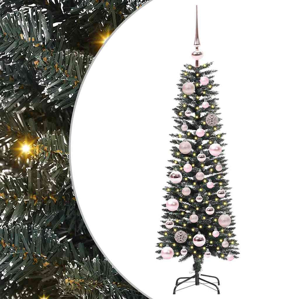 Vidaxl kunstkerstboom met 150 led groen 120 cm pvc en plastic en staal