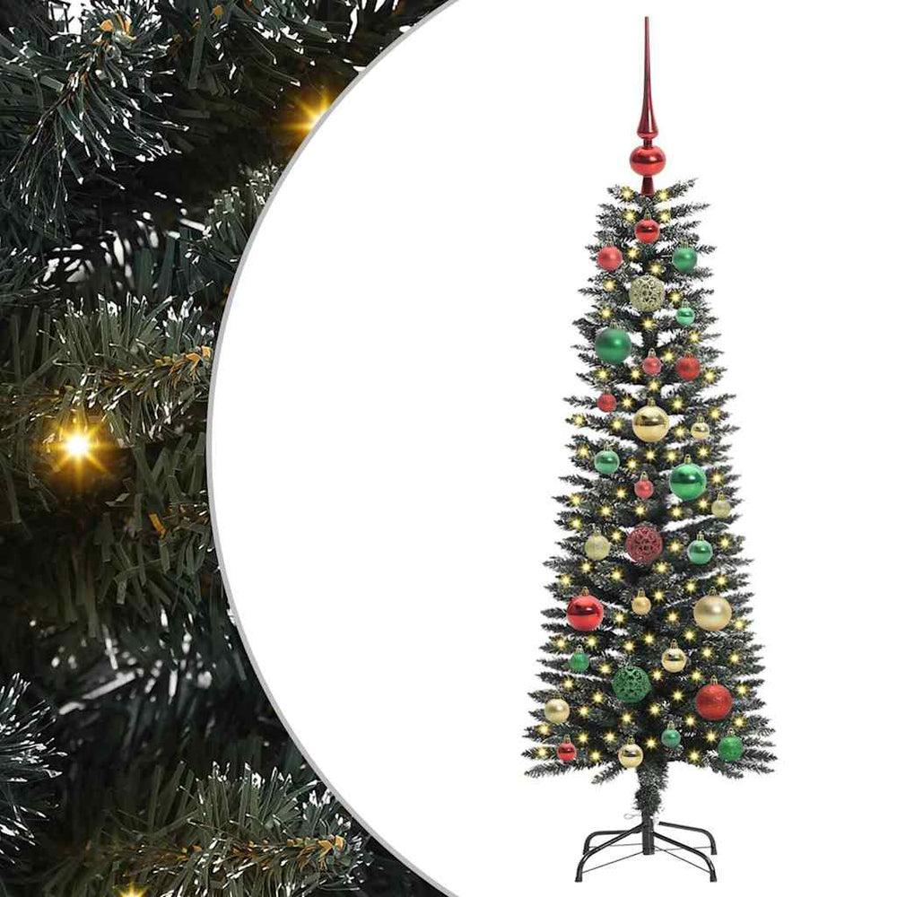 Vidaxl kunstkerstboom met 150 led groen 120 cm pvc en plastic en staal