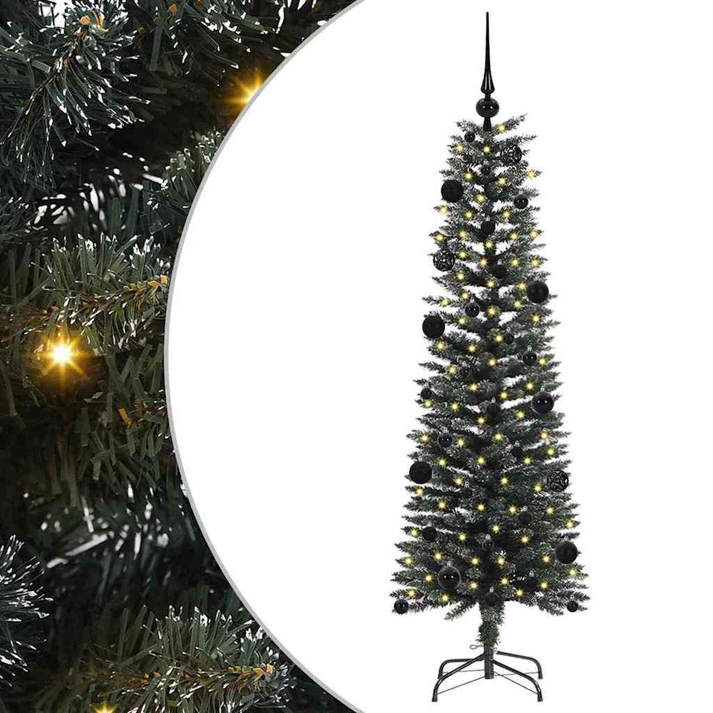 Vidaxl kunstkerstboom met 150 led groen 150 cm pvc en plastic en staal