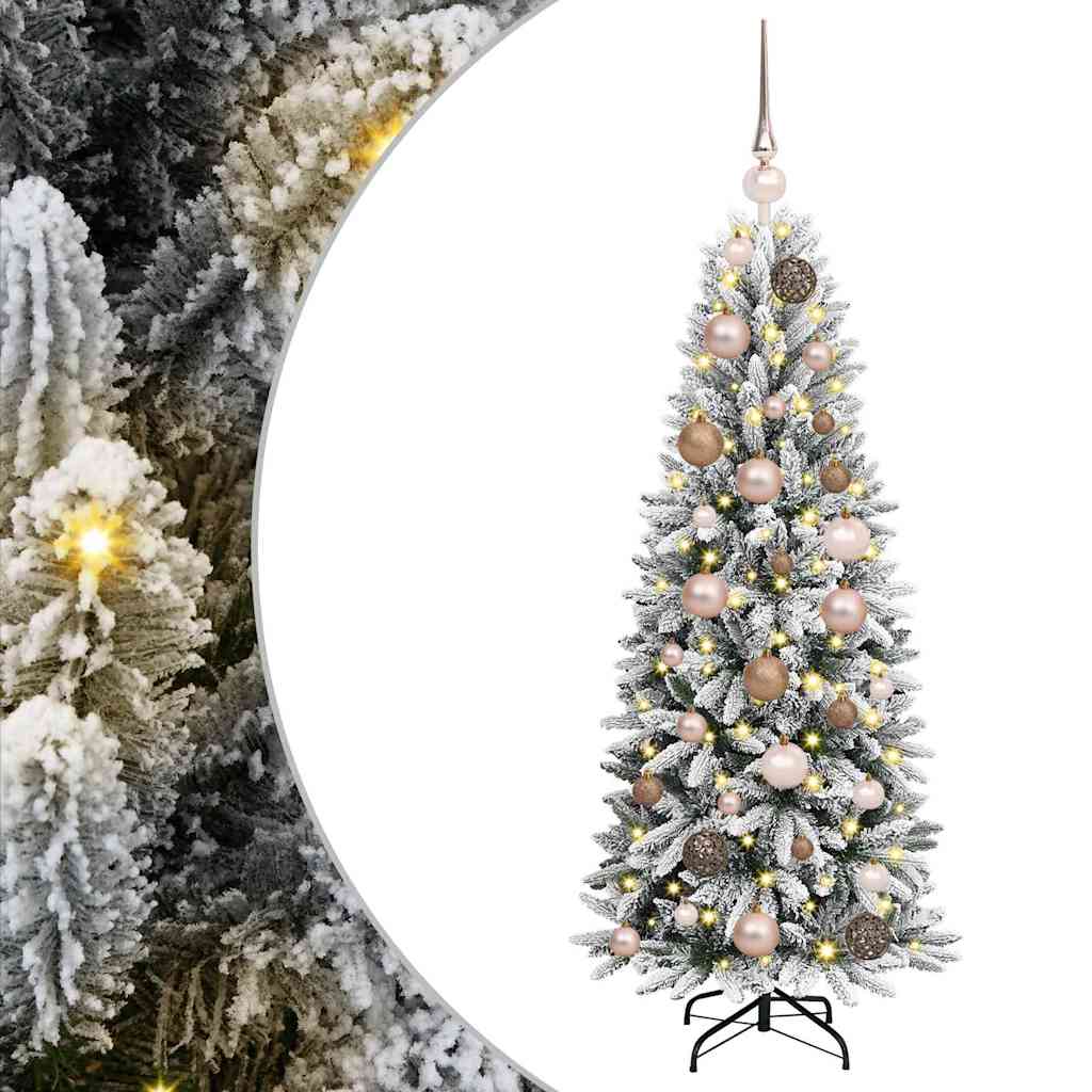 Vidaxl kunstkerstboom wit 120 cm pvc en plastic en staal en pe