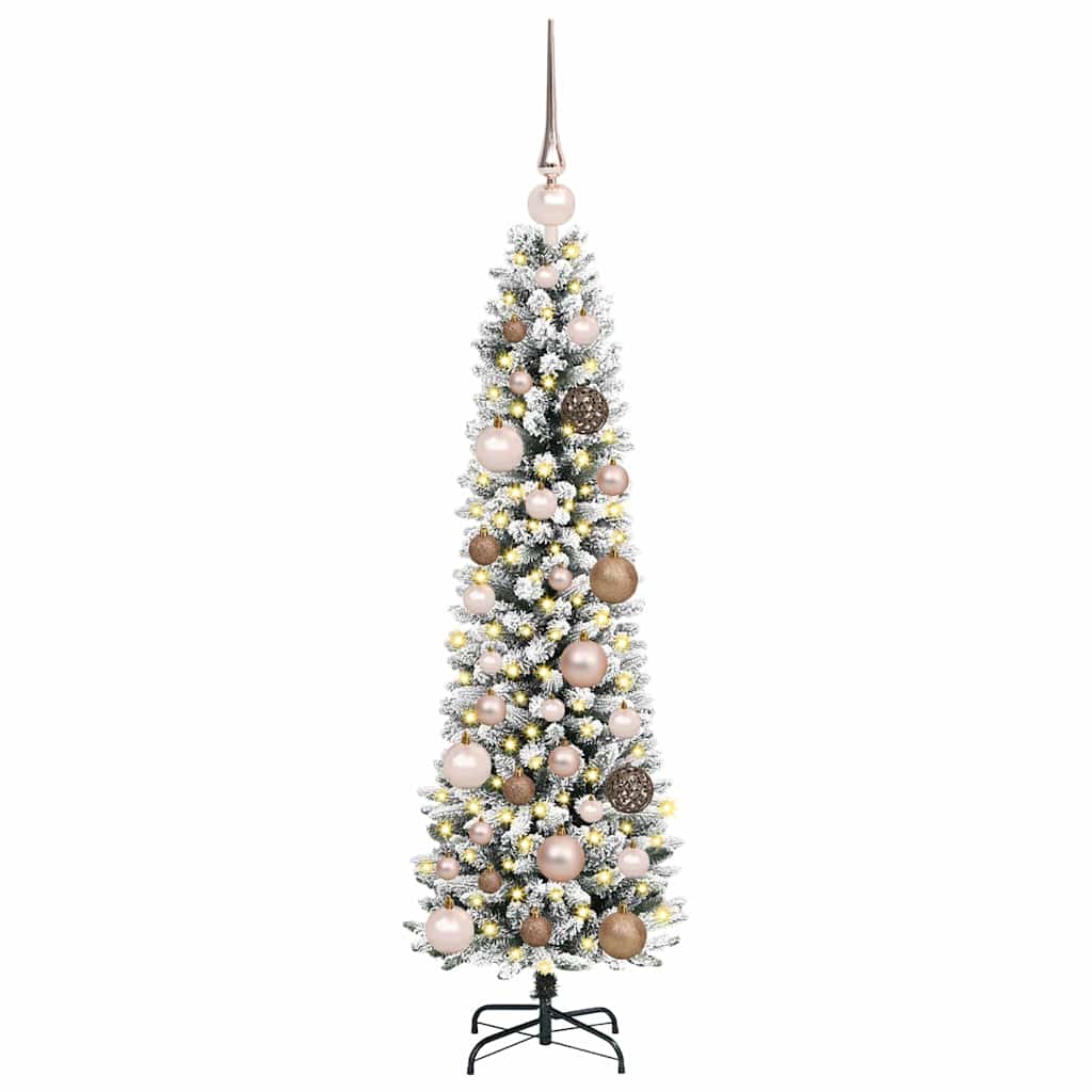 Vidaxl kunstkerstboom wit 120 cm pvc en metaal en plastic